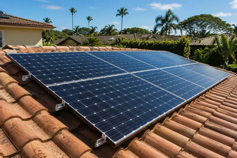 Installation de panneaux solaires à Larré